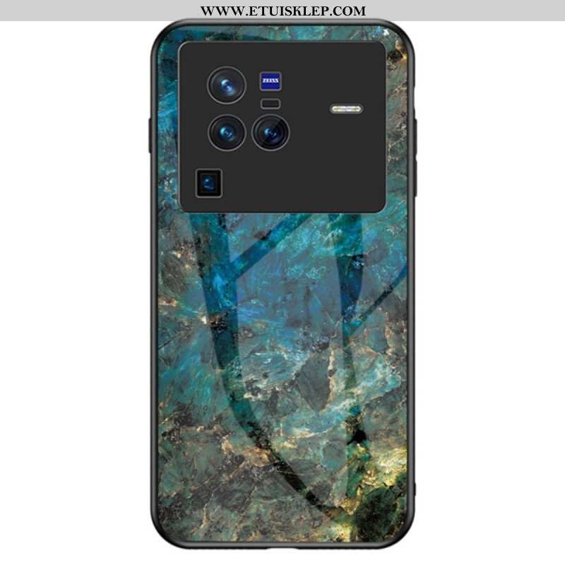 Etui do Vivo X80 Pro Marmurowe Szkło Hartowane